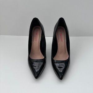 Red Cherry Black Patent Pointy Toe Stiletto High Heels
